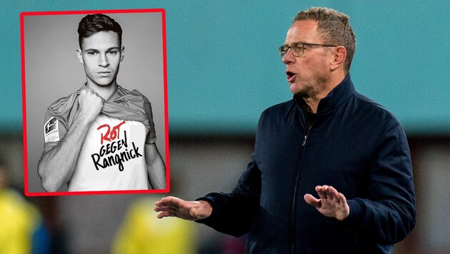 On the internet, the waters are running high against Ralf Rangnick. (Bild: GEPA/GEPA, twitter, krone.at-grafik)