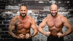 Fit wie in jungen Jahren: Christian Zierhut (43) und Martin Heiligenbrunner (44) bestreiten noch immer Kämpfe, müssen dafür aber viel Zeit in ihren Körper investieren. (Bild: Markus Wenzel)