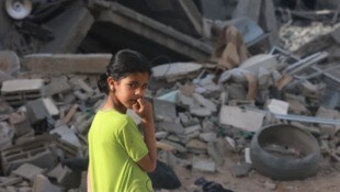 Ein Mädchen in Rafah (Bild: AFP)