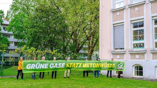 Die Grünen sehen eine drohende Betonwüste am neuen Schulcampus (Bild: Die Grünen St. Pölten)