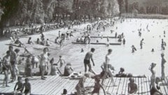 Schon vor Jahrzehnten stürmten die Badegäste das Strandbad. (Bild: TAÖ/AAvK)