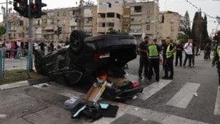 Israels Polizeiminister Itamar Ben-Gvir ist am Freitag bei einem Autounfall verletzt worden. (Bild: AFP/Ahmad Gharabli)