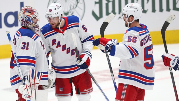 The New York Rangers have one foot in the conference semi-finals. (Bild: Copyright 2024 The Associated Press. All rights reserved.)