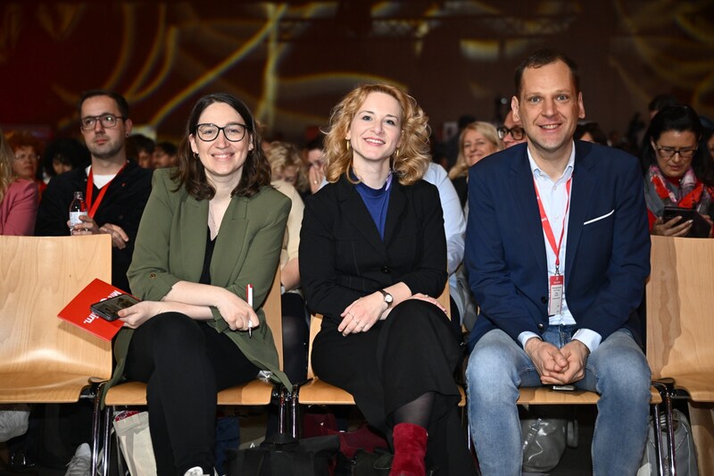 Julia Herr, Eva-Maria Holzleitner und Philip Kucher sind auf der Liste gesetzt. (Bild: Antal Imre/Imre Antal)