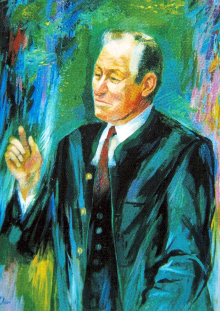 Patron of the arts: Krainer painted by Adolf Osterrider