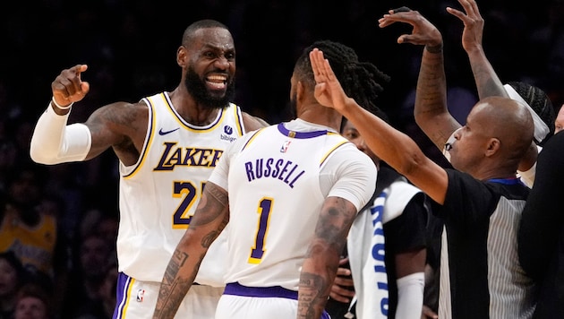 Die Los Angeles Lakers haben das Aus gegen die Nuggets vorerst abgewendet. (Bild: Copyright 2024 The Associated Press. All rights reserved.)