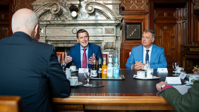 Hanke und Ruck im Hamburger Rathaus