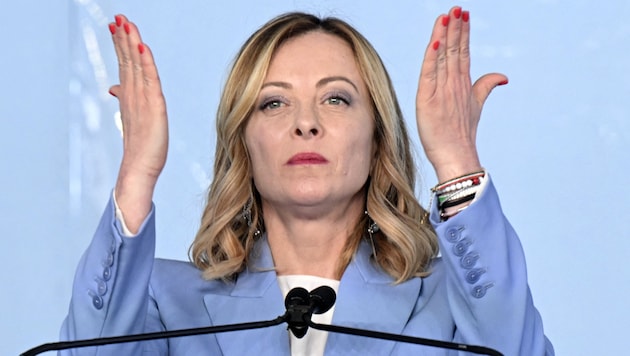 Italy's Prime Minister Giorgia Meloni (Bild: AFP)