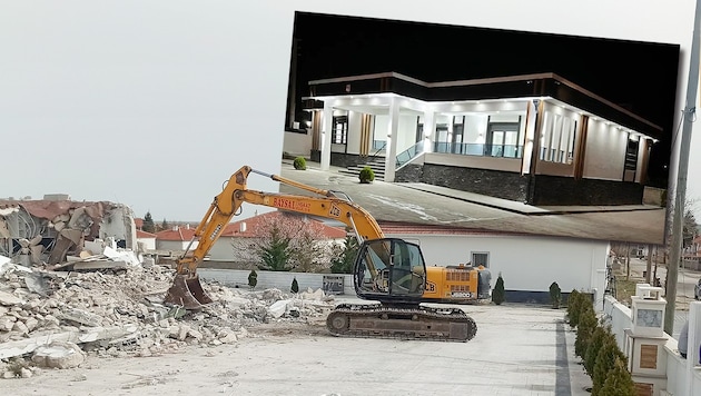 The former luxury villa is now a pile of rubble. (Bild: Krone KREATIV/zVg)