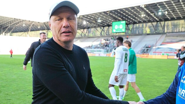 Thomas Silberberger at the final whistle. (Bild: Christof Birbaumer)