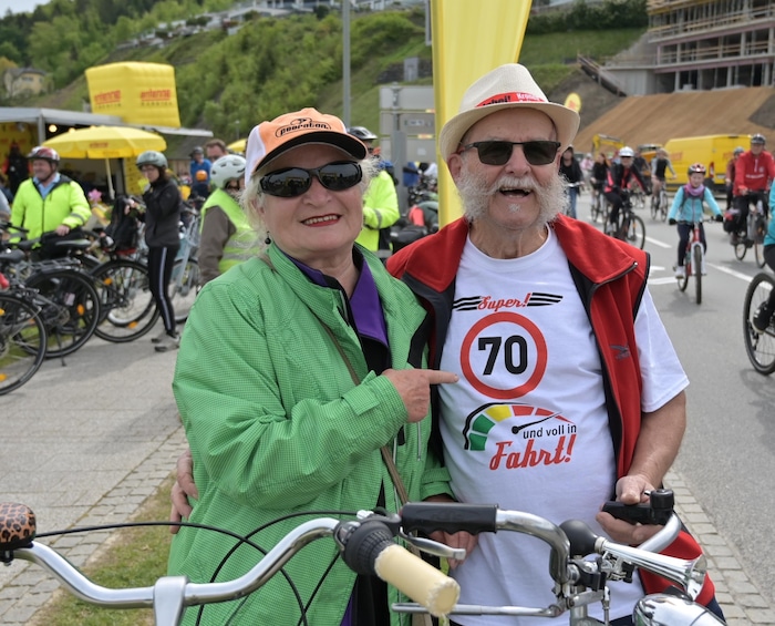 Gerti und Rudolf zählen bereits zu den autofreien Stammradlern.