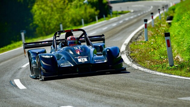 Sieger am Rechberg: Der Franzose Geoffrey Schatz (Bild: Hillclimbfans.com/Michael Tratinek)