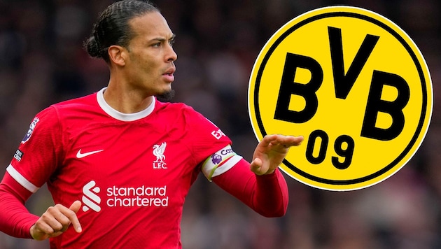Borussia Dortmund soll an Liverpool-Kapitän Virgil van Dijk (li.) interessiert sein. (Bild: AP ( via APA) Austria Presse Agentur/Associated Press)