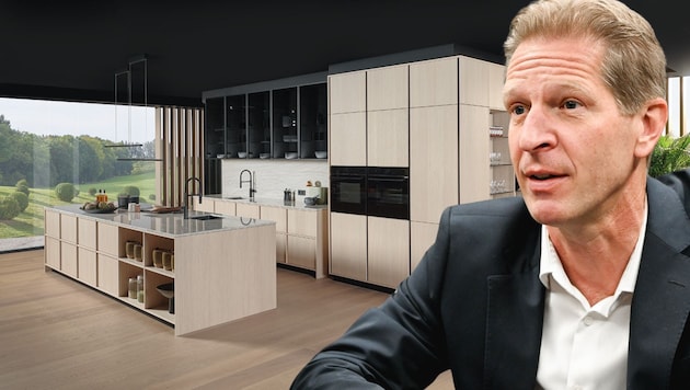 In 2023, ewe delivered 12,700 kitchens. In a normal year, this figure is around 15,000, says Managing Director Andreas Hirsch. (Bild: Krone KREATIV/ewe Küchen, Markus Wenzel)