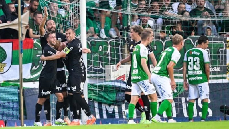 Im ersten Derby durften die Altacher schon früh jubeln. (Bild: GEPA pictures)