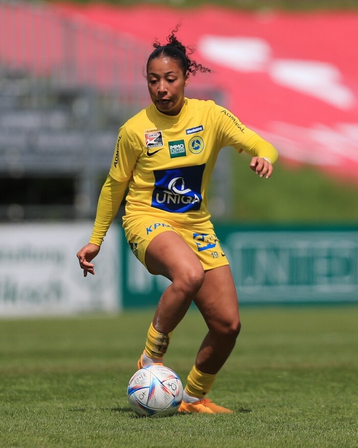 Vienna-Toptalent und ÖFB-Nachwuchs-Ass Nicole Ojukwu.