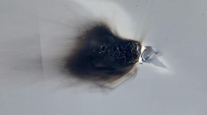 Auch erste Brandflecken wurden zum Glück rechtzeitig entdeckt. 