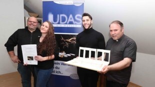 Alexander Wessely (re.) und Thomas Steiner (li.) präsentierten ihr Musical.