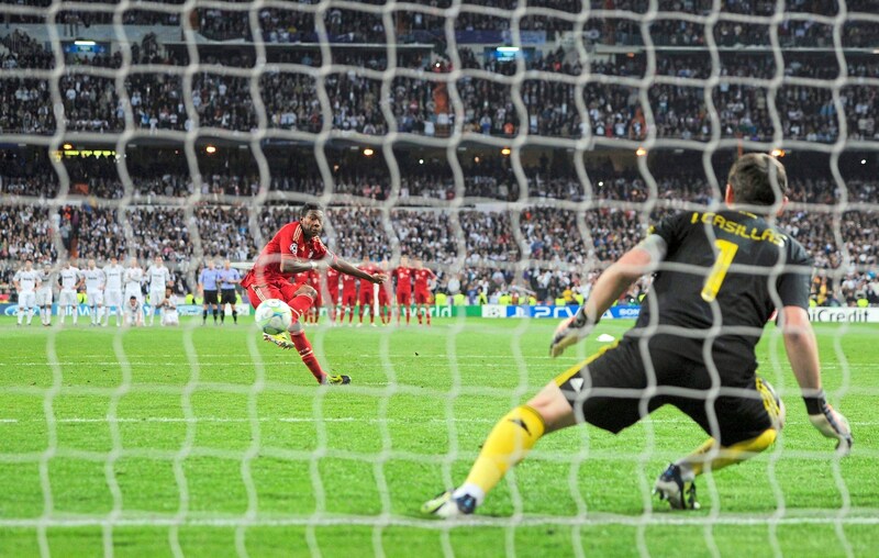 2012 traf David Alaba im Semifinal-Rückspiel bei Real Madrid als 19-Jähriger als erster Spieler eiskalt im Elfmeterschießen. (Bild: GEPA pictures)