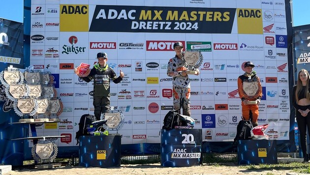 Ricardo Bauer (Mitte) siegte beim ADAC MX Masters in Dreetz. (Bild: 103performance)