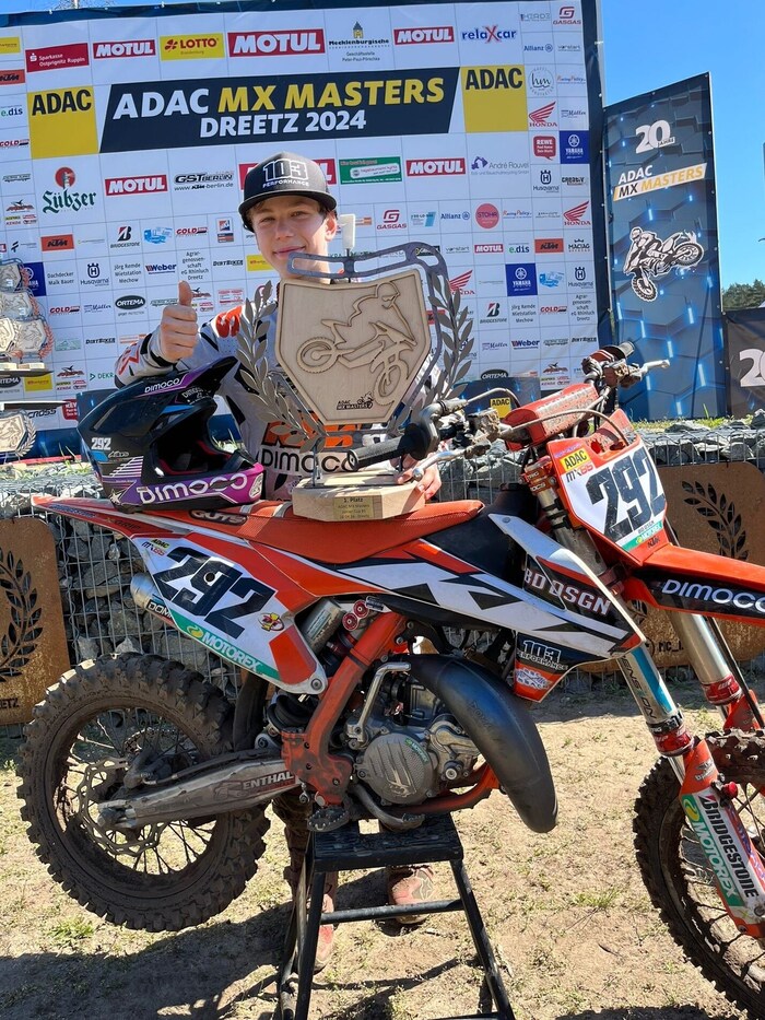 Ricardo Bauer mit seiner KTM.