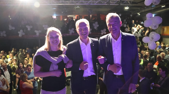 SPÖ-Chefin Elisabeth Mayr, Anzengruber und Willi von den Grünen.