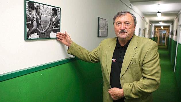 The Czech Antonin Panenka still enjoys cult status at Rapid today. (Bild: GEPA/GEPA pictures)