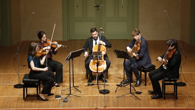 Das Minetti-Quartett mit dem Bratscher Nils Mönkemeyer. (Bild: (c) Schubertiade GmbH)