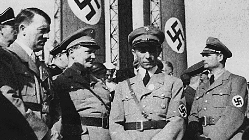 Adolf Hitler, Hermann Göring, Joseph Goebbels (Bild: AFP)