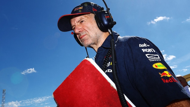 Wie sieht die Zukunft von Adrian Newey aus? (Bild: AFP)