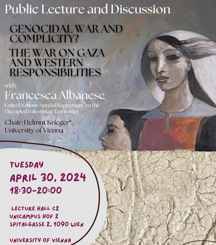 Flyer der Universität Wien zu der Veranstaltung