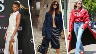 Zendaya, Emily Ratajkowski und Heidi Klum zeigen die Mode-Trends 2024. (Bild: Krone KREATIV/www.pps.at, Claire Guillon / Camera Press / picturedesk.com, APA/AFP/JUSTIN TALLIS)