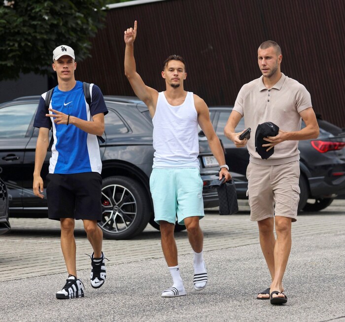 Petar Ratkov (left with Amar Dedic and Strahinja Pavlovic) was not convincing.