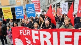 KPÖ-Maiaufmarsch in Graz 2024 (Bild: Jauschowetz Christian)