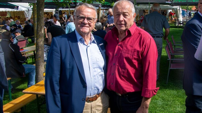 Alte Freunde: Landeshauptmann a.D. Hans Niessl und Matthias Doser.