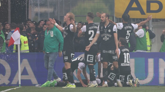 Sturm celebrated, Rapid felt cheated.