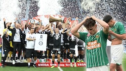 Sturm feierte die Titelverteidigung, Rapid erneut am Boden. (Bild: GEPA/GEPA pictures, Sepp Pail)