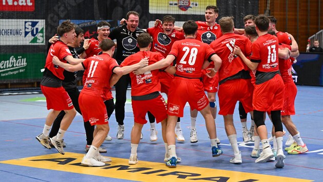 Krems had reason to celebrate (Bild: GEPA/GEPA pictures)