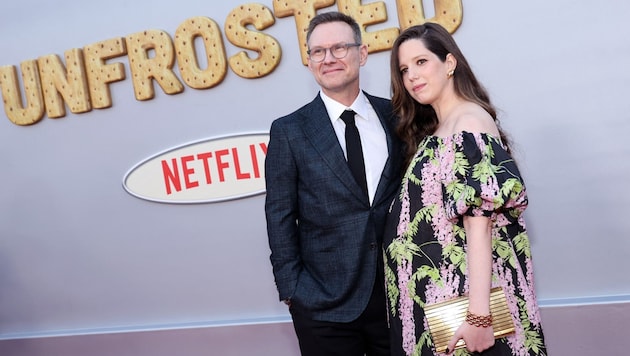 Christian Slater and his wife Brittany are looking forward to the birth of their second child together. (Bild: APA/Getty Images via AFP/GETTY IMAGES/Amy Sussman)