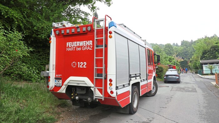 Die Florianis der FF Hart bei Graz bargen das Opfer