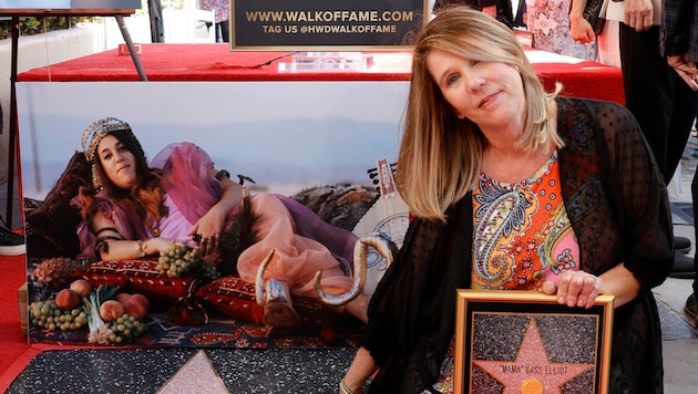 Owen Elliot-Kugell at the star ceremony for "Mama Cass" Elliott, who was posthumously honored with a star on the Hollywood Walk of Fame on October 3, 2022. (Bild: APA/Getty Images via AFP/GETTY IMAGES/Frazer Harrison)