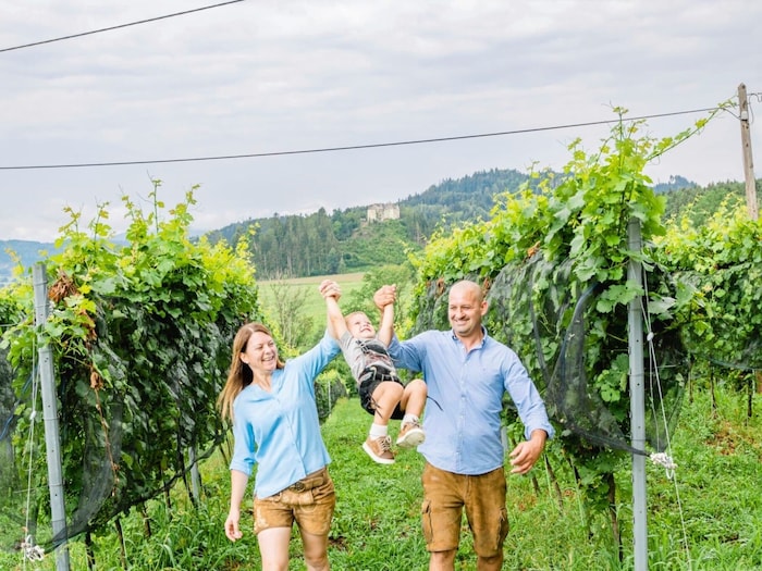 Die Maltschnigs bieten Weinverkostungen an.