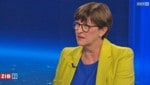 SPD-Co-Vorsitzende Saskia Esken zog in der „ZiB 2“ einen Vergleich mit dem NSDAP-Propagandaminister Goebbels und sorgte damit für hitzige Debatten. (Bild: Screenshot/ORF)