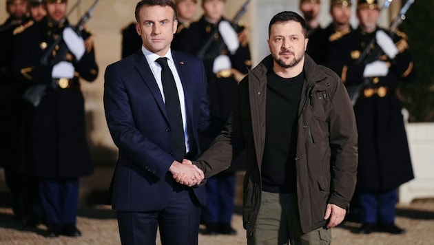 Macron gilt als einer der engsten Verbündeten von Selenskyj. (Bild: AFP/Dimitar DILKOFF)