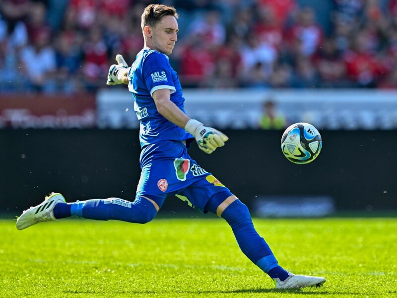 Goalie Jakob Meierhofer is not bothered by the arithmetic. (Bild: GEPA pictures)