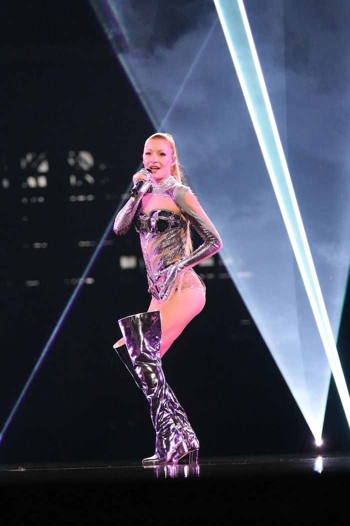 Die zweite Probe in Malmö lief für Kaleen sehr gut.