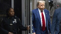 Donald Trump erscheint vor Gericht. (Bild: Action Press/Justin Lane)