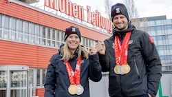 Die Olympiahelden Katharina Liensberger und Johannes Strolz sind zurück im ÖSV-Nationalteam. (Bild: Urbantschitsch Mario)