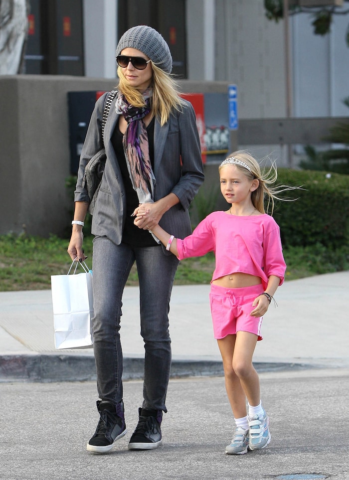 Heidi Klum und Leni im Jahr 2011.