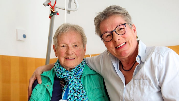 Ingeborg Balogh ist froh, dass ihre Mutter „rechtzeitig“ einen Platz bekommen hat und sich wohlfühlt.